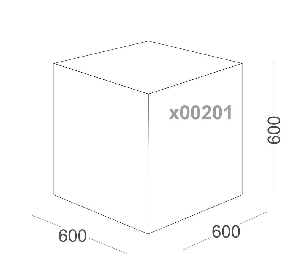 Куб картонний 600мм