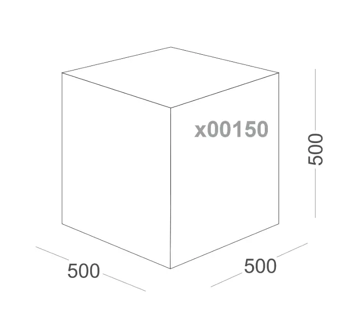 Куб картонний 500мм