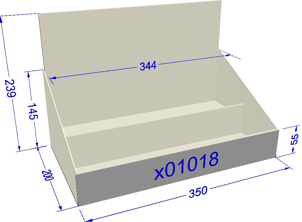 Диспенсер  2 полиці 350х200х50х240