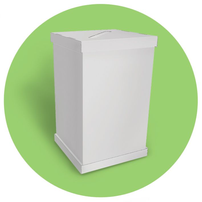 [x00454] Урна для паперу 385х650х385 (комплект 2 шт)