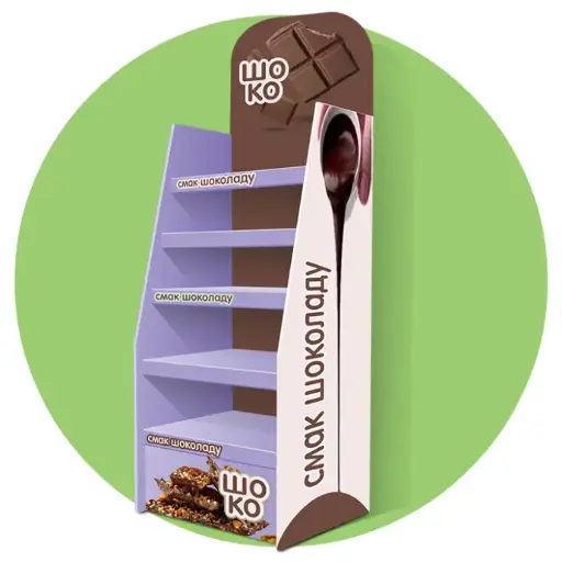 [x01054] Дисплей картонний 5 полиць